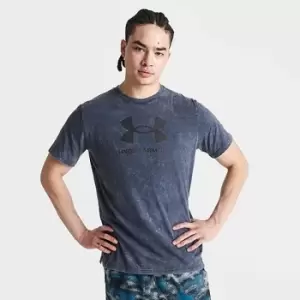 image of Mens Under Armour Wash Tonal Sportstyle T-Shirt