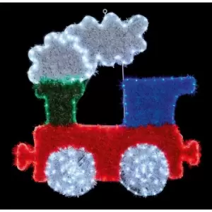Image of Premier Decorations Premier 86cm 252 LED Train Tinsel Light