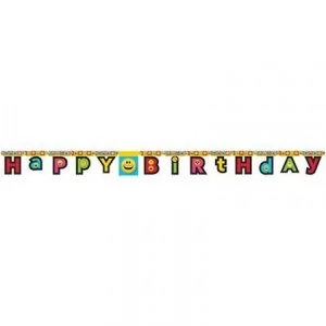 image of Emojions Happy Birthday Banner