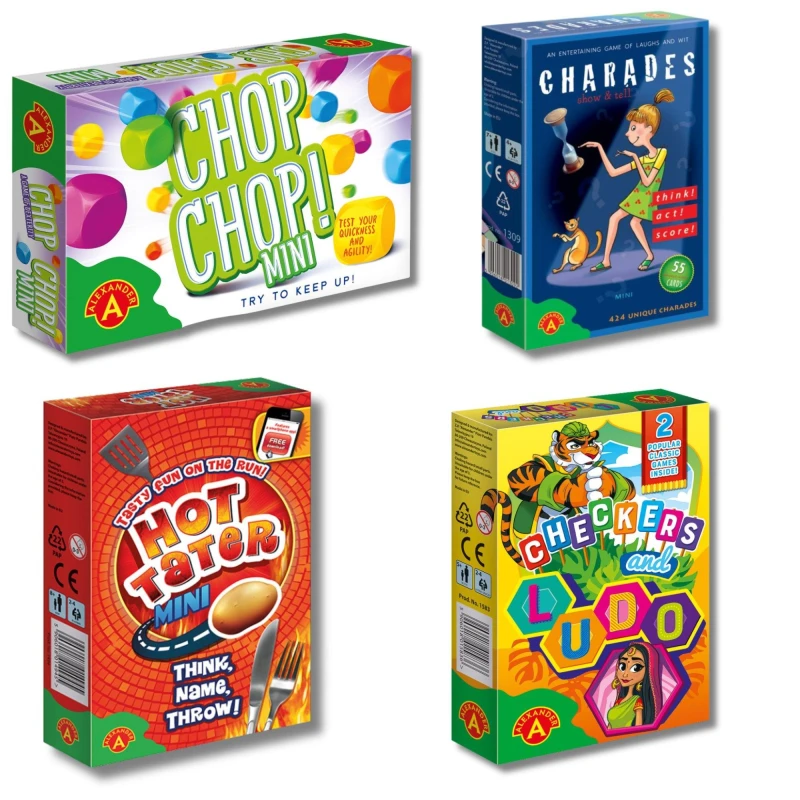 Image of Alexander 4 Piece Mini Games Set Multi unisex