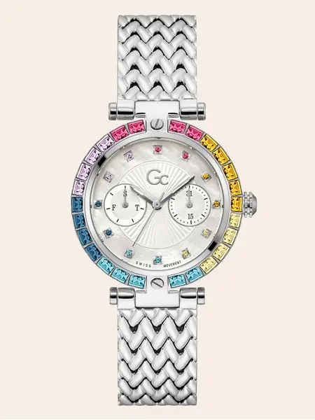 Image of Marciano Guess Gc Stainless Steel Quartz Watch 14954659 Silver
