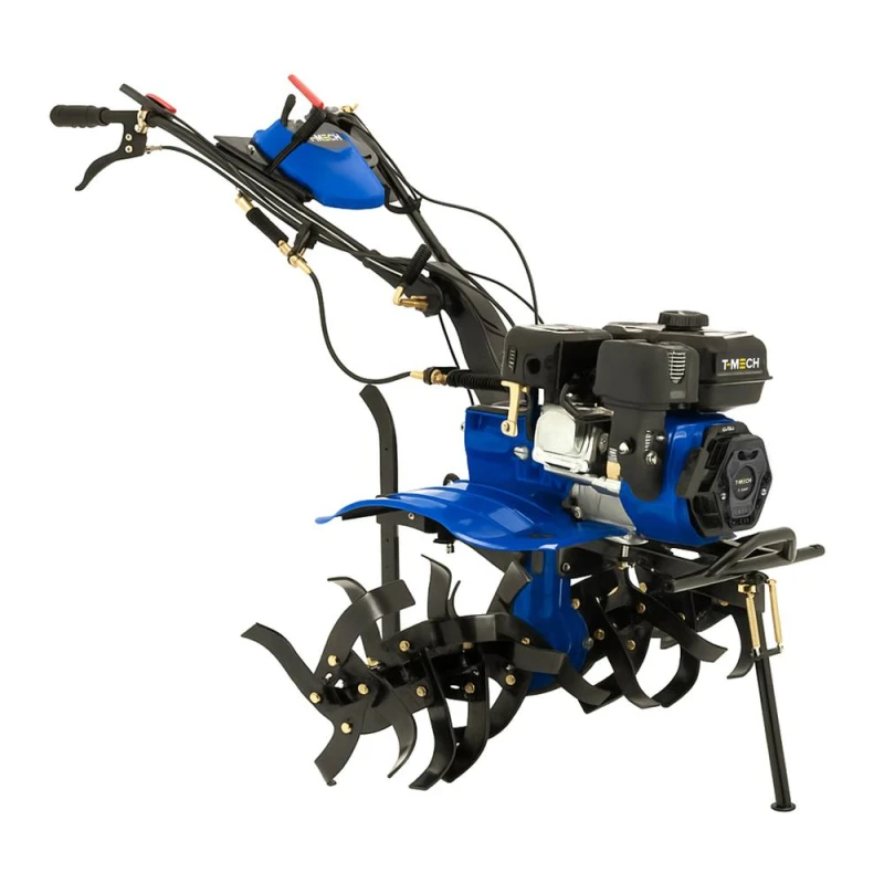 Image of Monstershop 7.5hp Petrol Rotavator in Blue Blue Unisex