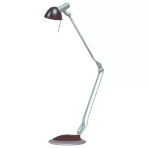 image of Linea Verdace Papagayo Desk Task Lamp White Silver