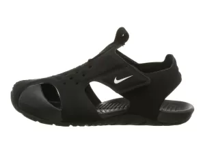 Image of Nike Boys Sunray Protect 2 (TD) Sandal - Black/White, Size 4.5