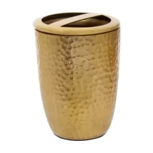 image of Interiors By Ph Hammered Effect Toothbrush Holder