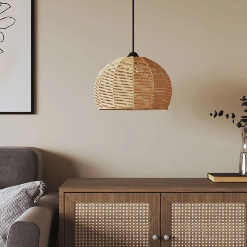 Image of VIDAXL Ceiling Lamp Shade Ø36x26cm Iron and Paper Vidaxl 8720845803360