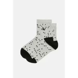 Image of Jack Wills Stowgate Metallic Spot Sock - Silver