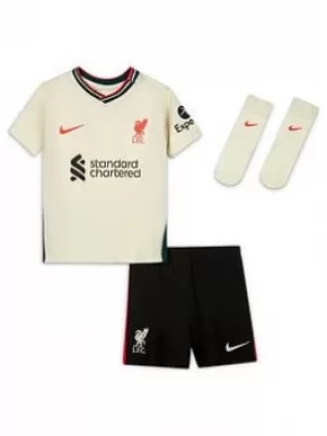 Image of Nike Liverpool Fc Away Infant 21/22 Kit, Ivory, Size 18-24 Months