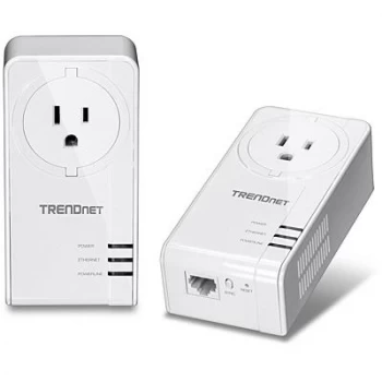 Image of Powerline Gigabit AV2 Adapter kit /w Pass Through UK Plug