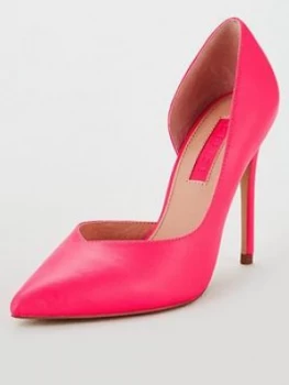 image of OFFICE Heighton Heeled Court Shoes - Pink, Size 6, Women