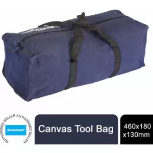 image of Tool Bag Canvas Heavy Duty With Handles 460 x 180 x 130mm TB50 - Silverline