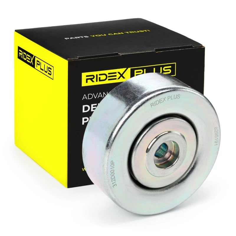 Image of RIDEX PLUS Deflection / guide pulley, V-ribbed belt RIDEX PLUS 312D0010P