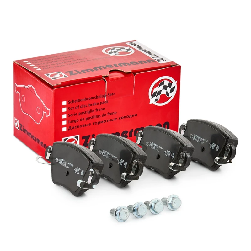 Image of ZIMMERMANN 23557.170.1 Brake pad set Rear Axle, with spring, with bolts/screws Brake Pad Set,disc brake (402)