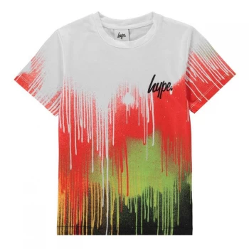 Hype Rainbow Drips Kids T-Shirt - Multi