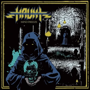 Image of Haunt - Mind Freeze Limited Edition Blue with Yellow Splatter (Frozen Pinwheel) Vinyl