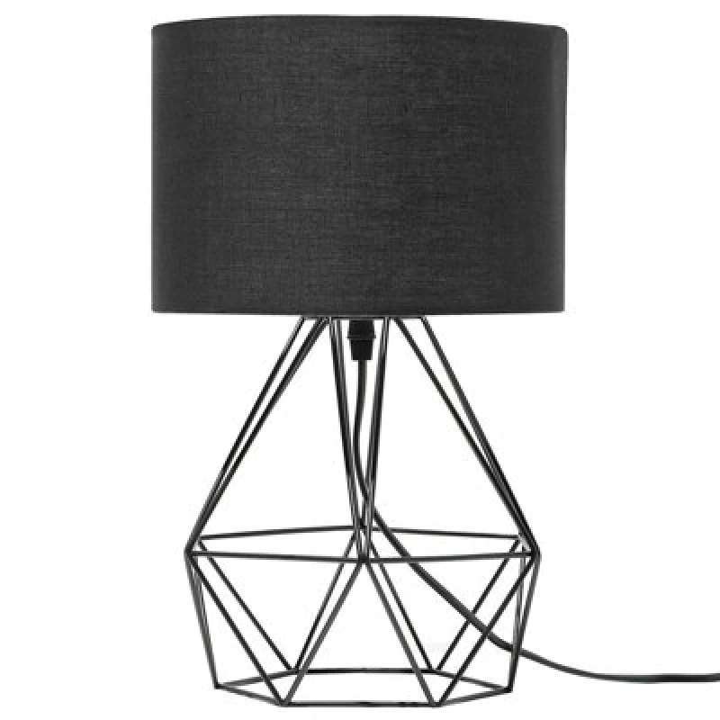 Image of Beliani Table Lamp Maroni Metal Black