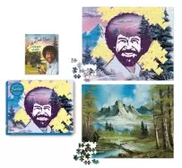 Image of bob ross 2 in 1 double sided 500 piece puzzle