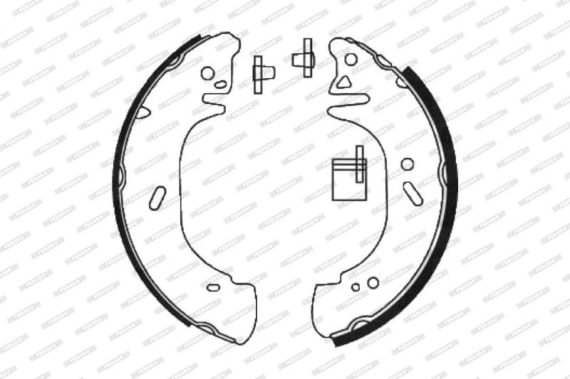 Image of FERODO Brake Shoe Set FERODO FSB618