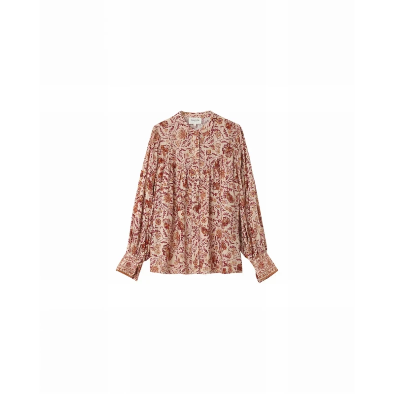 Image of Grace & Mila Womens blouse Grace & Mila Nuncas Beige Female S