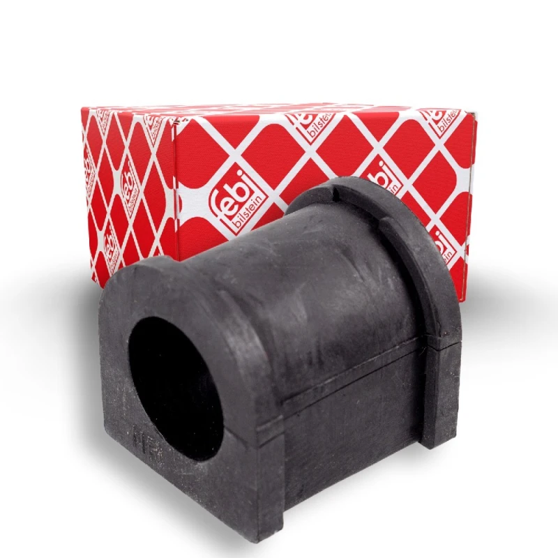 Image of FEBI BILSTEIN 41550 Stabilizer Bushes Front Axle, Rubber Rubber Anti-roll Bar Bush Kit (1334)