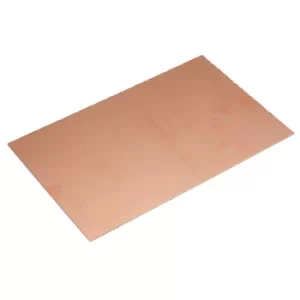 image of R-TECH 341017 Copper Clad Single Sided FR4 Fibre Glass 100 x 160mm