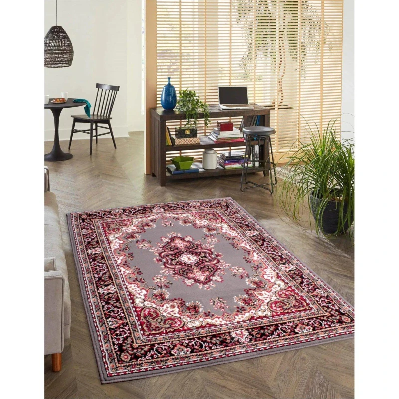 Image of Rugstyle TRADITIONAL POLY LANCASHIRE Grey unisex 120x120cm