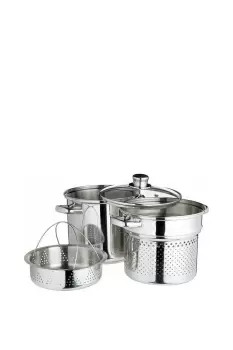 Image of Italian Pasta Pot with Steamer Insert