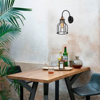 Image of Alacati - N-1099 Black Wall Lamp