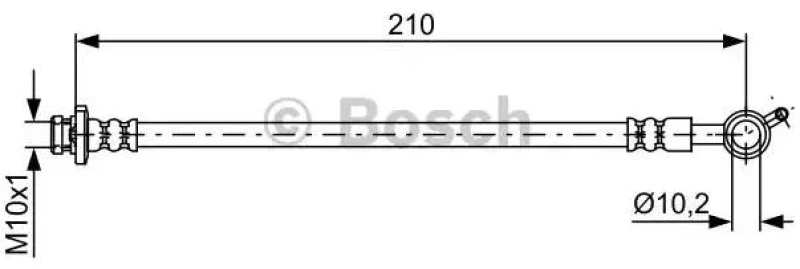 Image of Bosch 1 987 481 830 Brake Hose Brake Hose (83)