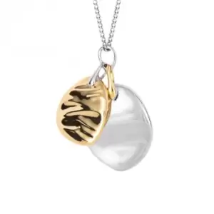 Image of Ripple Effect Plain Disc Yellow Gold Pendant P5250
