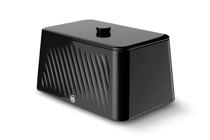 Image of Swan Windsor Bread Bin in Black Unisex