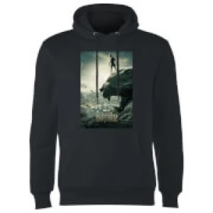 image of Black Panther Poster Hoodie - Black