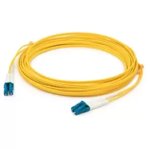 Image of AddOn Networks ADD-LC-LC-5M9SMFLZ fibre optic cable 5m OS2 Yellow