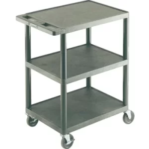 Image of Matlock Service Trolley 3 Flat Shelves 610X458X840MM