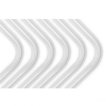 Image of EK Water Blocks EK-Loop Hard Tube 14mm (800mm Length) Pre-Bent 90 - Acrylic (6pcs)