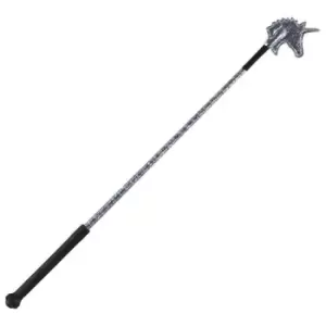 Image of Dublin Sparkle Unicorn Riding Crop - Silver