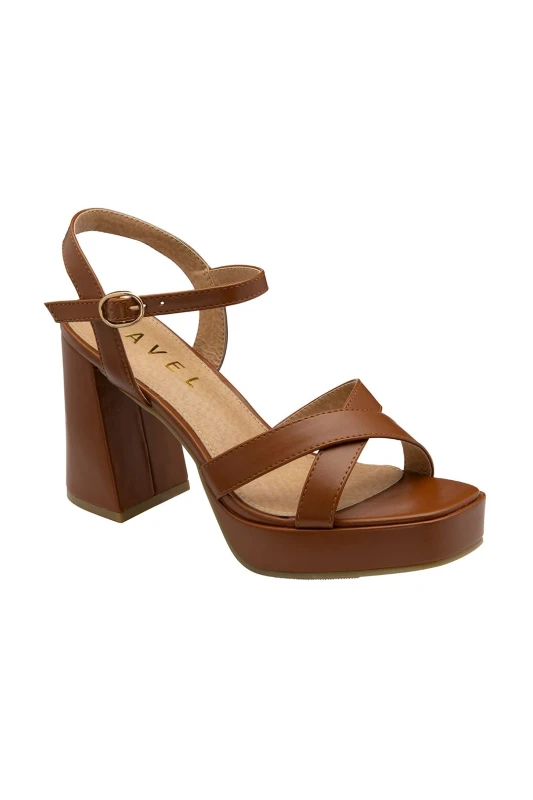 Image of Ravel Womens 'Farran' Open-Toe Sandals in Tan Size: 4 Tan Female 4