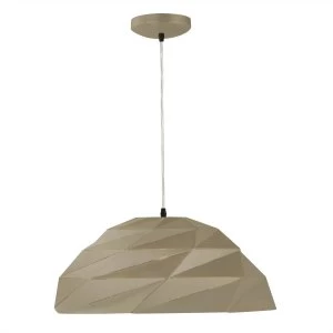 Image of 1 Light Dome Pendant Metallic Gold, E27