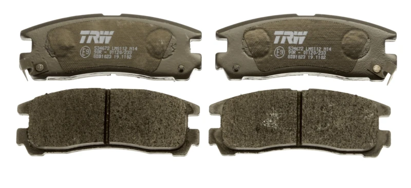 Image of TRW GDB1023 Brake pad set with acoustic wear warning Brake Pad Set,disc brake (402)