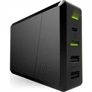 Image of Green Cell PowerSource 4 CHARGC01 USB charging station Mains socket Max. output current 3000 mA 4 x USB, USB-C socket (Power Delivery)