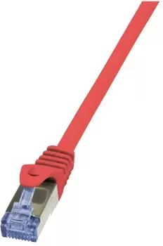 image of LogiLink Cat6a S/FTP, 10m networking cable Red S/FTP (S-STP)