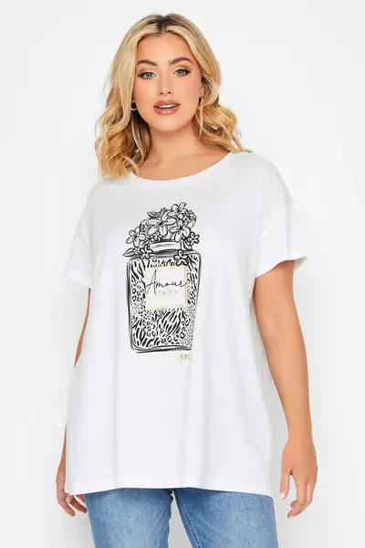 Image of Yours Print T-Shirt White