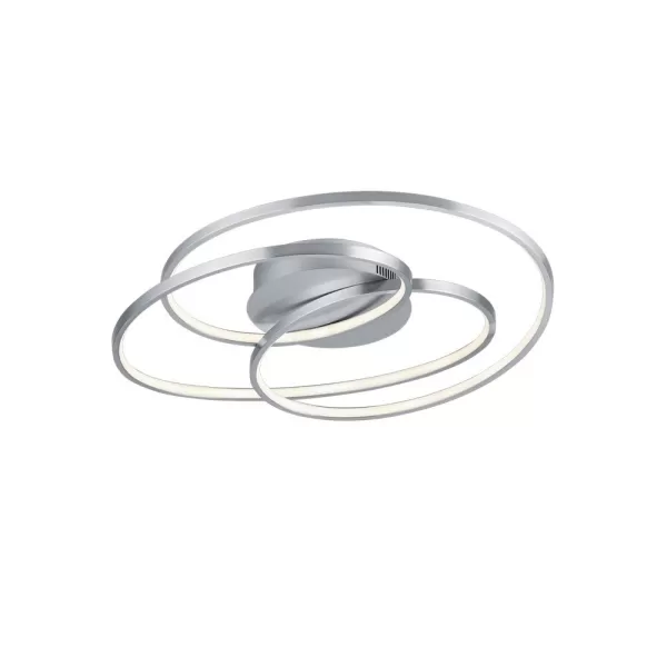 Image of Gale Modern 38.5W LED Semi Flush Light Nickel Matt 3000K