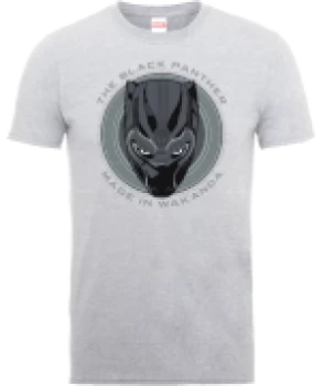 Image of Black Panther Made in Wakanda T-Shirt - Grey - XL