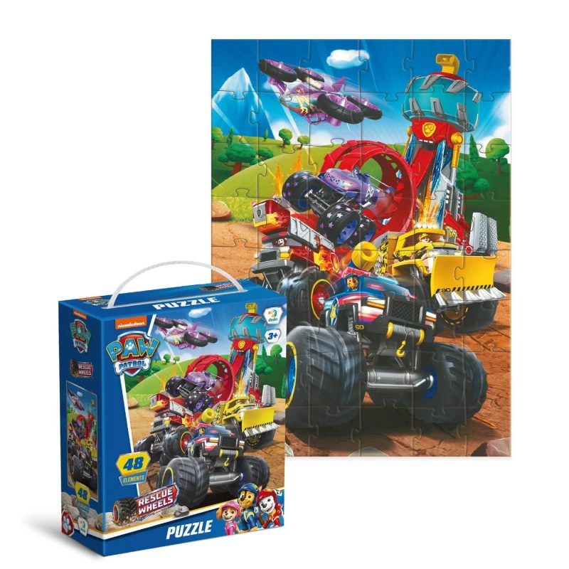 Image of DODO Paw Patrol Puzzle - Rescue Wheels - 48 Pieces Multi