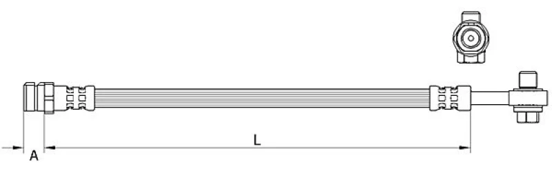 Image of Brake hose METZGER 4111477