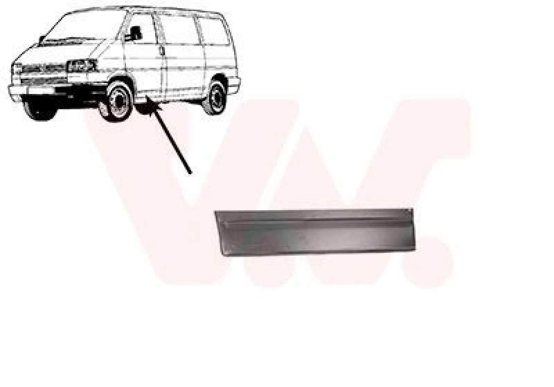 Image of VAN WEZEL Door repair panel VAN WEZEL 5874171