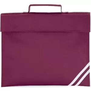 image of Classic Book Bag - 5 Litres (One Size) (Burgundy) - Quadra