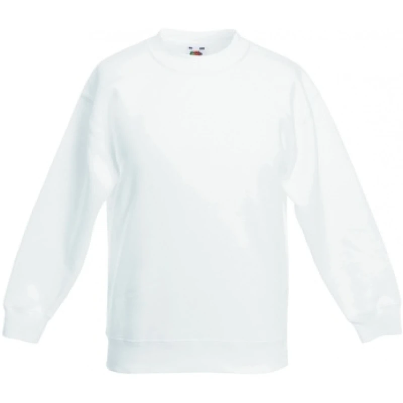 Image of Fruit Of The Loom SS801 boys's Sweatshirts in White