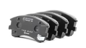 Image of BREMBO Brake pad set MAZDA P 49 032 G2YS3323Z,G2YS3323ZA,G2YS3323ZB G2YS3328Z,GJYE3323ZA,GJYE3323ZB,GJYE3323ZC,GJYE3323ZD,GJYE3323ZE,GJYE3323ZF